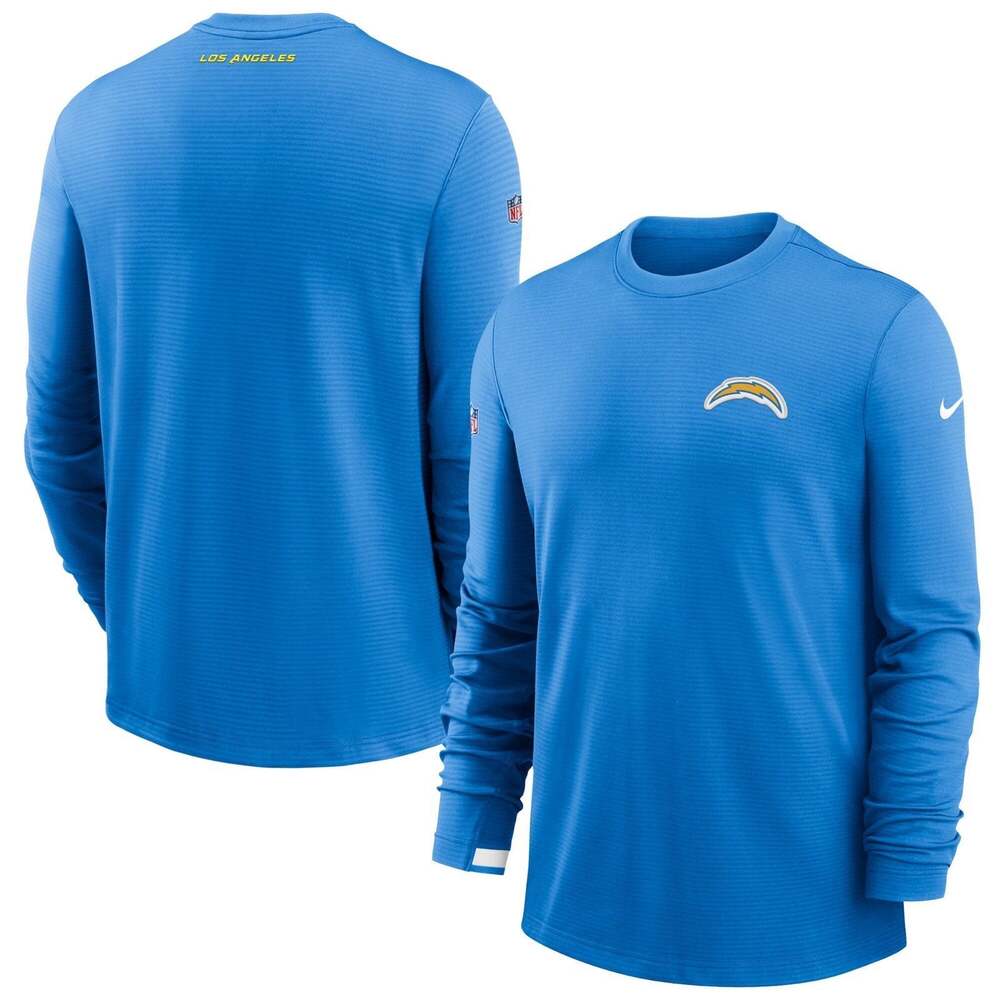 Men's Los Angeles Chargers Nike Powder Blue Sideline Logo Perform Pullover XXL
